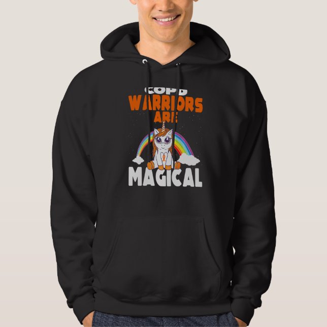 Copyright Awareness Niedlich Magical Unicorn Lung  Hoodie (Vorderseite)