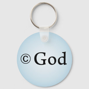Copyright-Gott-Schlüsselanhänger Schlüsselanhänger