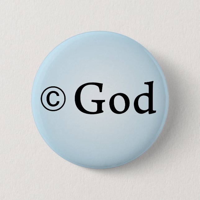 Copyright-Gottknopf Button (Vorderseite)