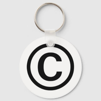 Copyright-Logo-Schlüsselanhänger (schwarz) Schlüsselanhänger