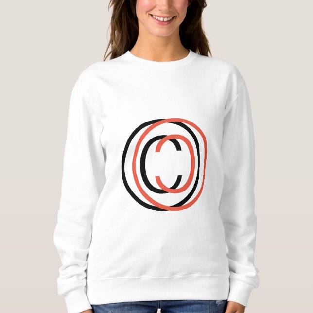 Copyright sign symbol sweatshirt (Vorderseite)