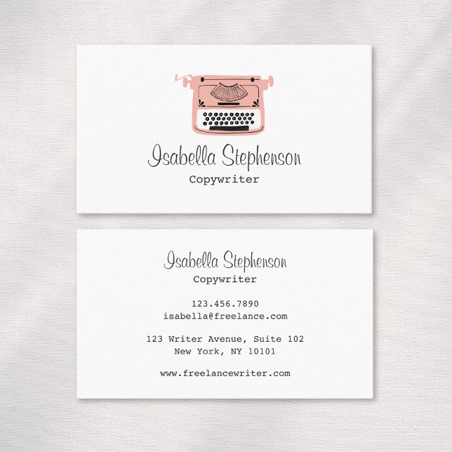 Copywriter Freelance Author Writer Editor Visitenkarte (Von Creator hochgeladen)