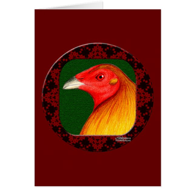 Coq de Combat Cadre (Devant)