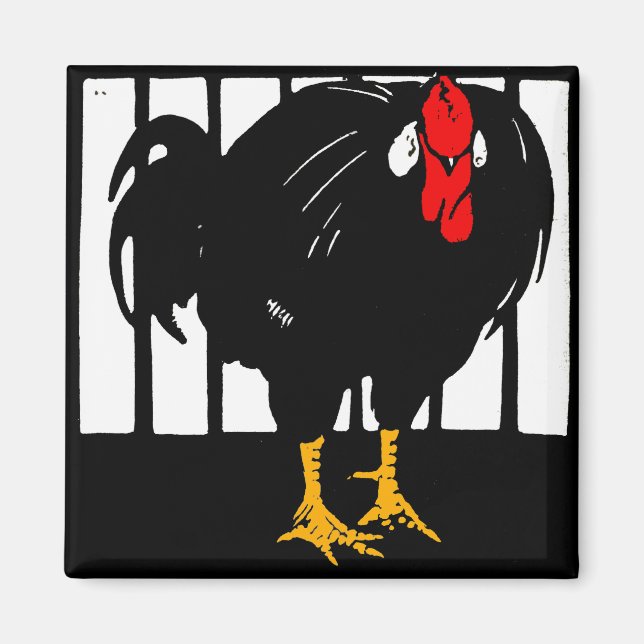 Coq Magnet de la ferme de coupe victorienne (Devant)