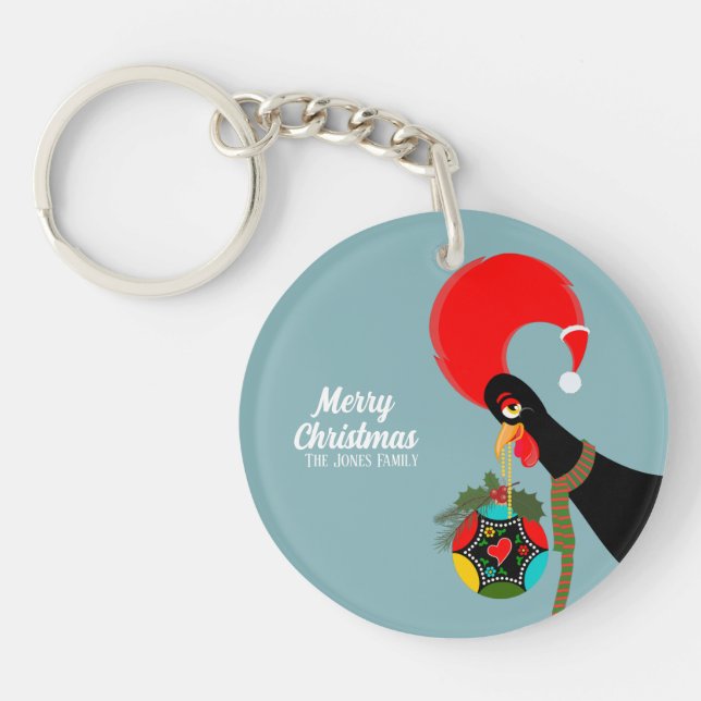 Coq portugais et saint Bauble de Noël (Devant)