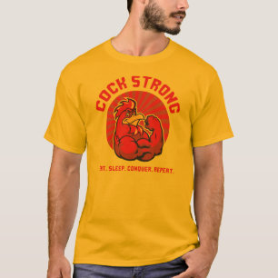 Coq stark - Bodybuildings-Huhn T-Shirt