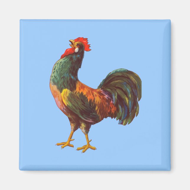 Coq Vintage Cuisine Crate Art Magnet (Devant)