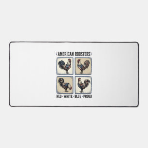 Coqs Américains Modèle de Chemise Patriotique Vint