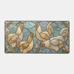 Coqs en Verre Cathédrale Élégant Fermette à Poulet
