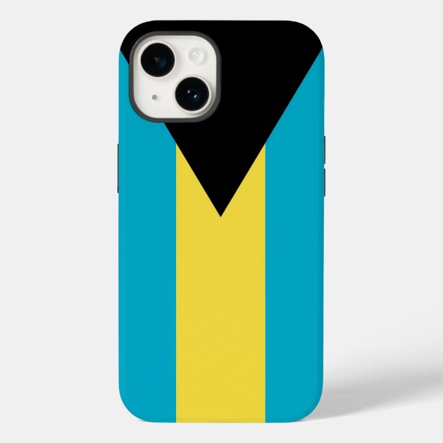Coque Apple patriotique-Mate, drapeau des Bahamas  (Verso)