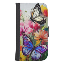 Papillons et fleurs