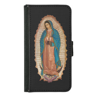Coque Avec Portefeuille Pour Galaxy S5 Virgen de Guadalupe