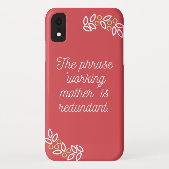Coque Barely There de Case-Mate pour iPhone XR d'A (Dos)
