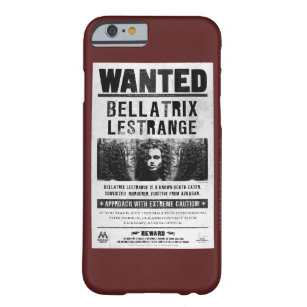 Coque Barely There iPhone 6 Affiche Recherchée de Bellatrix Lestrange