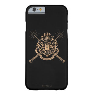 Coque Barely There iPhone 6 Harry Potter   Hogwarts Crossed Wands Crest