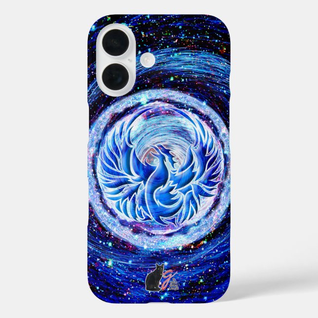 Coque bleu Phoenix-Mate coque iphone (Verso)