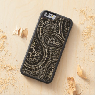 Coque Pare-chocs En Érable iPhone 6 Motif de Paisley