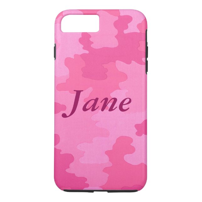 Coque Case-Mate Pour iPhone Camouflage rose chaud personnalisé iPhone 7 Coque (Dos)