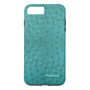 Coque Case-Mate Pour iPhone Chic Aqua Ostrich Leather Look iPhone 7 Plus Coque
