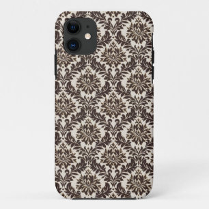 Coque Case-Mate Pour iPhone coque iphone Brown Damask