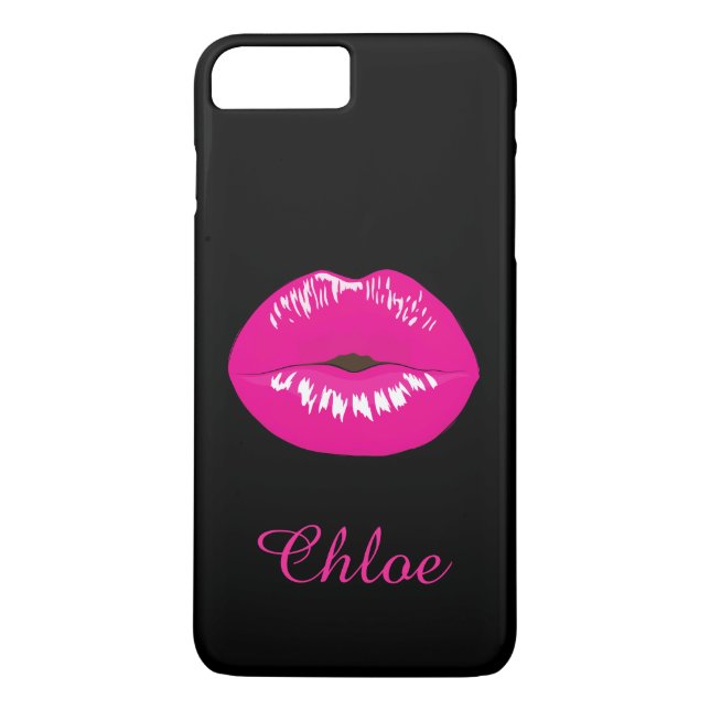 Coque Case-Mate Pour iPhone Coque iphone de noir de monogramme de nom de (Dos)