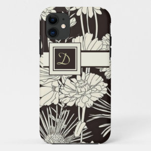 Coque Case-Mate Pour iPhone Coque iphone floral Monogramme moderne