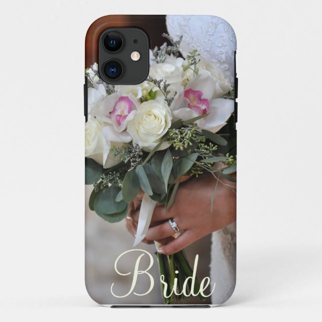 Coque Case-Mate Pour iPhone Coque iphone imprimé de bouquet nuptial (Dos)