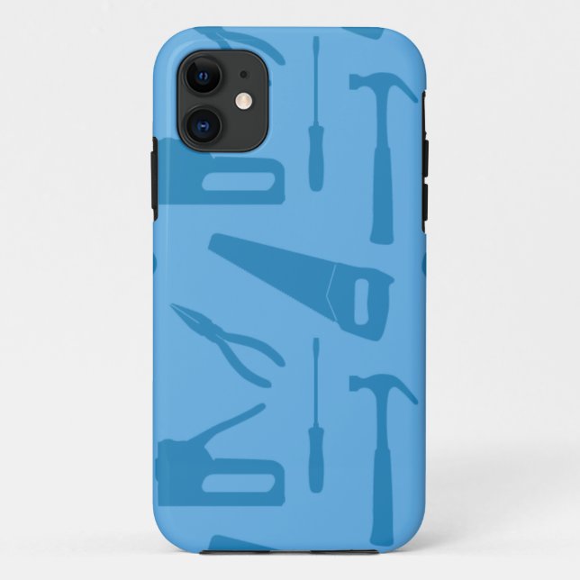 Coque Case-Mate Pour iPhone couverture coque iphone outils bleu (Dos)