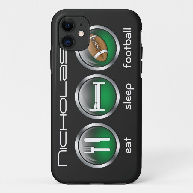 Coque Case-Mate Pour iPhone Eat Sleep Football :: iPhone 5 Coque (Dos)