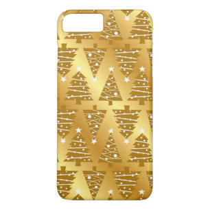 Coque Case-Mate Pour iPhone Élégant or métal coque iphone d'arbre de Noël
