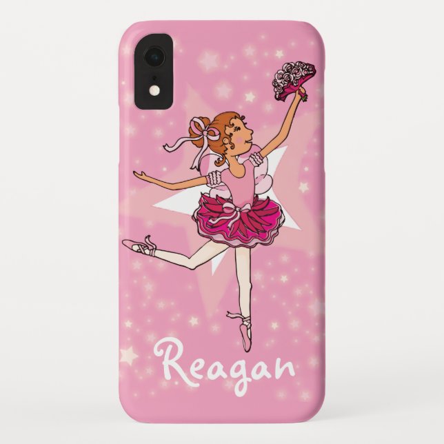 Coque Case-Mate Pour iPhone Fille ballerine danseur rose nom coque iphone (Dos)