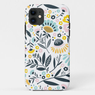 Coque Case-Mate Pour iPhone Jardin géométrique Floral Pastel Motif