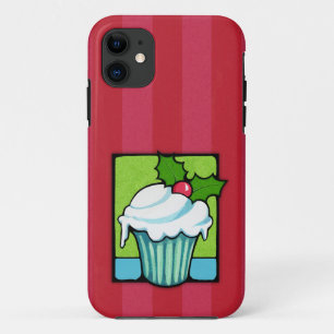 Coque Case-Mate Pour iPhone Noël Holly Cupcake rouge iPhone 5 Coque
