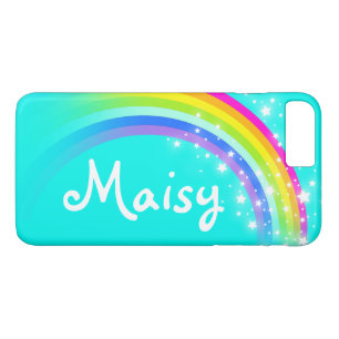 Coque Case-Mate Pour iPhone Rainbow aqua vous ajouter coque iphone de nom cour