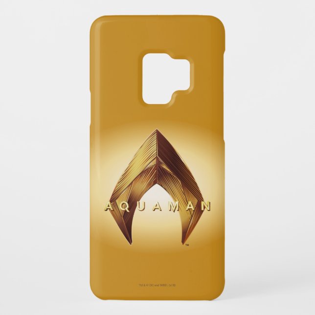 Coque Case-Mate Pour Samsung Galaxy Aquaman | Logo Golden Aquaman (Dos)