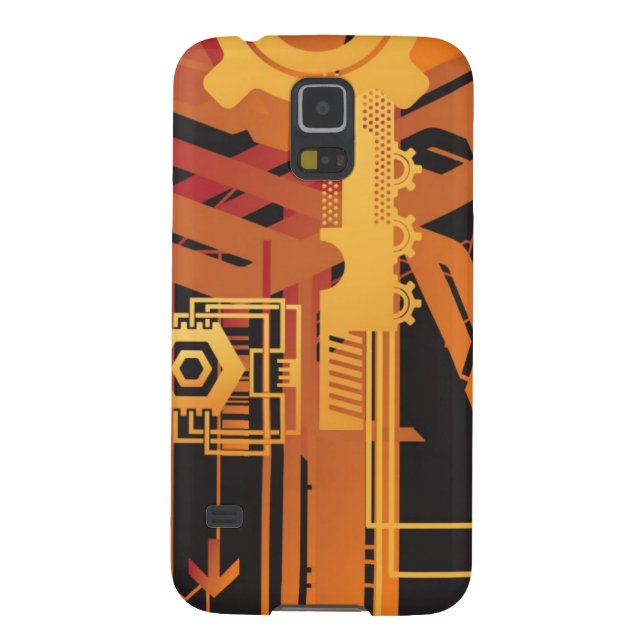 Coque Case-Mate Pour Samsung Galaxy Arrière - plan tramé technique (Dos)