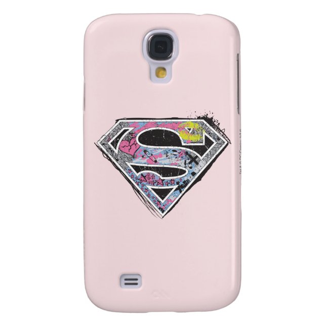Coque Case-Mate Pour Samsung Galaxy Collage du logo Supergirl (Dos)