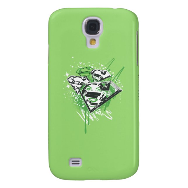 Coque Case-Mate Pour Samsung Galaxy Déversements verts supergirl (Dos)
