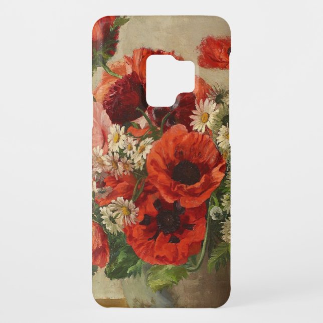 Coque Case-Mate Pour Samsung Galaxy Fleurs vintages, pavots (Dos)