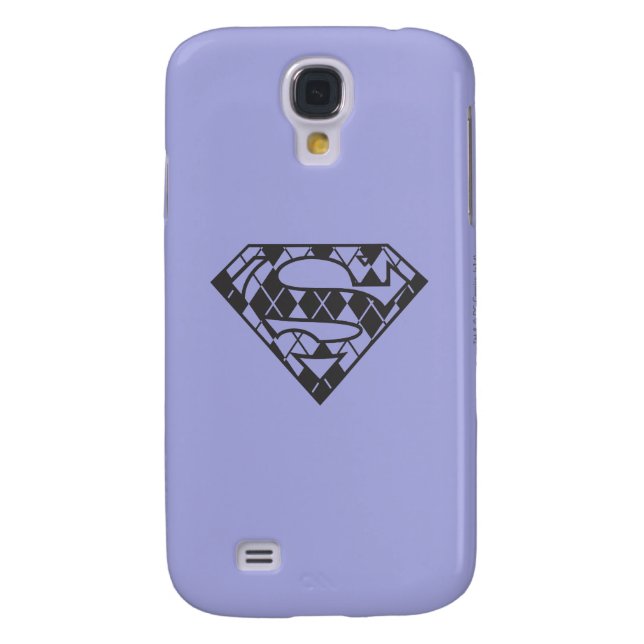Coque Case-Mate Pour Samsung Galaxy Logo du Jacquard noir Supergirl (Dos)