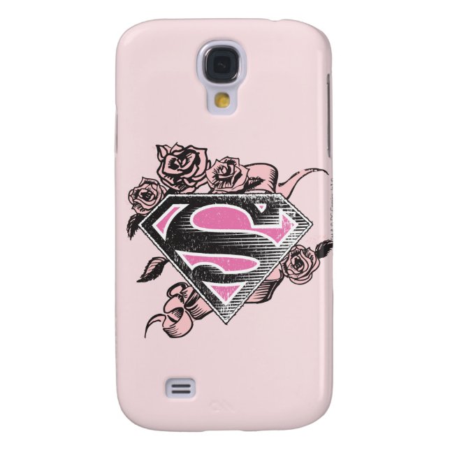 Coque Case-Mate Pour Samsung Galaxy Logo Supergirl avec Rose (Dos)