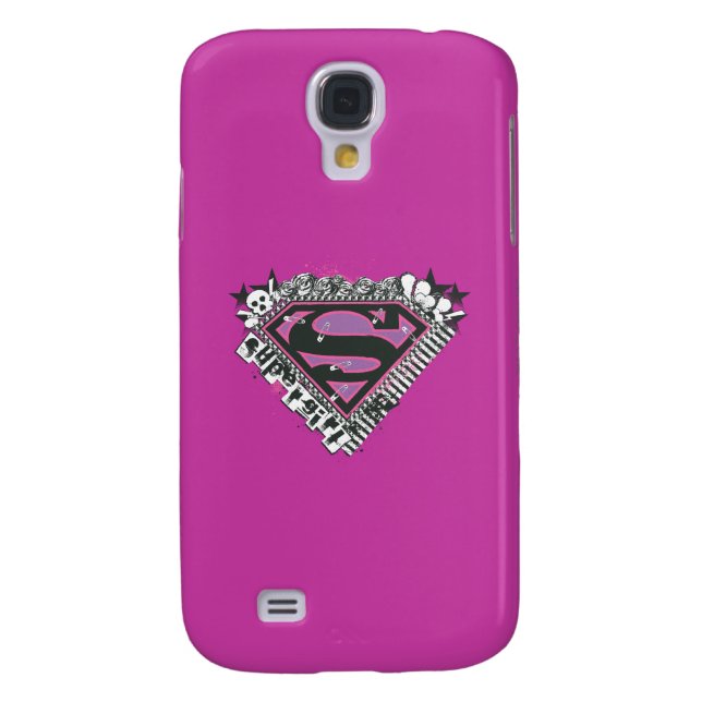 Coque Case-Mate Pour Samsung Galaxy Logo Supergirl Pins (Dos)