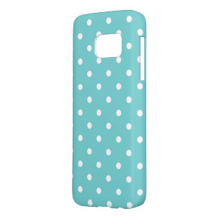 Coque Samsung Galaxy S7 Point Polka Sky Turquoise