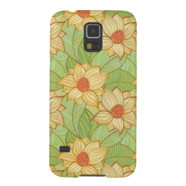 Coque Case-Mate Pour Samsung Galaxy Rétro motif de magnolia (Dos)