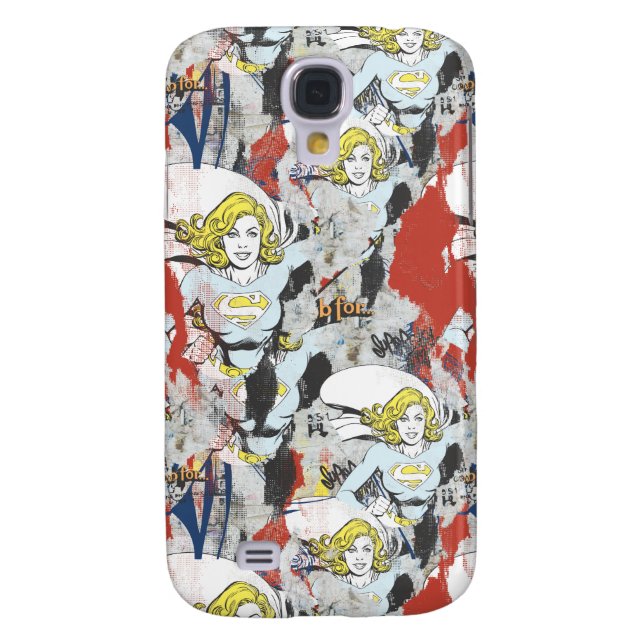 Coque Case-Mate Pour Samsung Galaxy Supergirl Comic Capteurs Motif 5 (Dos)