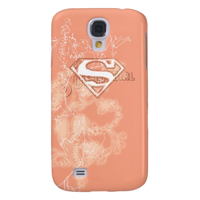 Coque Case-Mate Pour Samsung Galaxy Supergirl Pêche motif floral (Dos)