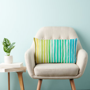Coque Coussin en coton de concepteur bleu Aquarell