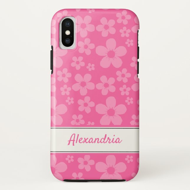 Coque d'alimentation à  rose-coque iphone (Dos)