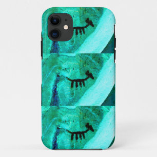 coque d'art rock vert