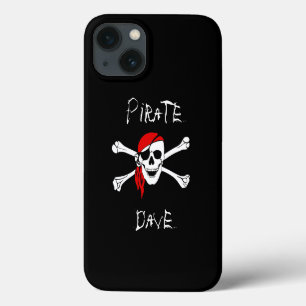 Coque de couverture iPhone pour le crâne pirate no
